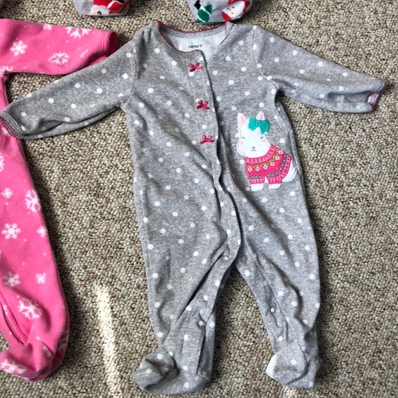 Carter’s 3 Month Fleece PJ’s bundle - Picture 7 of 10